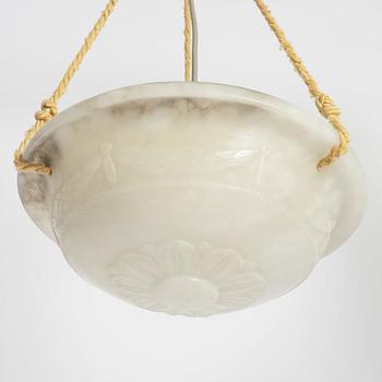 A ceiling pendant light, 1920s.