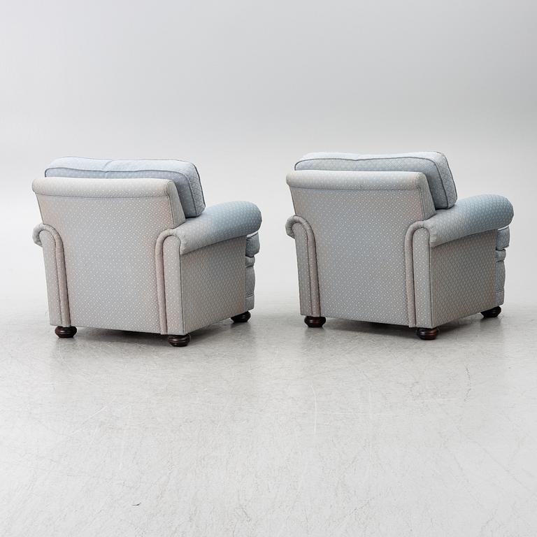 Bröderna Andersson, a pair of 'Oxford' armchairs, second half of the 20th Century.