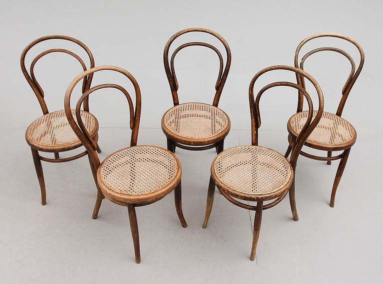 STOLAR, 5 st, Thonetmodell, 1900-talets första hälft.