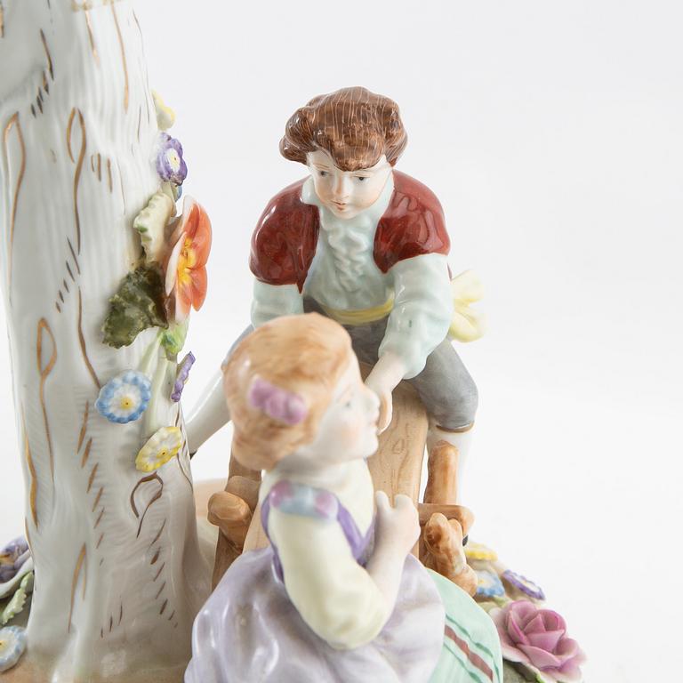 Essay bowl Louis XV style Plaue Germany mid-20th century porcelain.