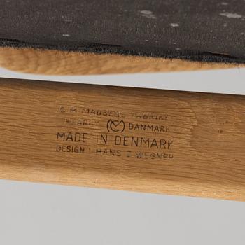 Hans J. Wegner, stolar, 6 st, C M Madsens Fabriker, Danmark 1950-60-tal.