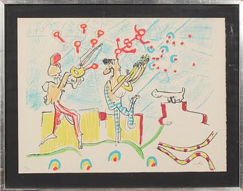 Roberto Matta · ROBERTO MATTA, färglitografi, signerad och numrerad 38/300.