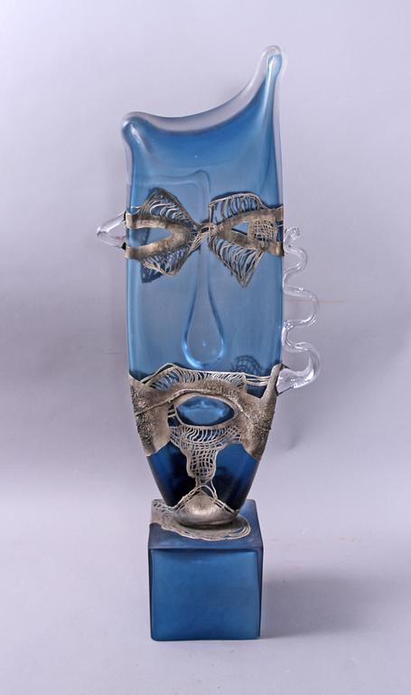 SKULPTUR, glas, Tamaian, Ion Art, Transylvanien, sign.