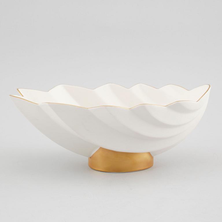 A porcelain bowl by Karin Björquist for Rörstrand, dated -95.
