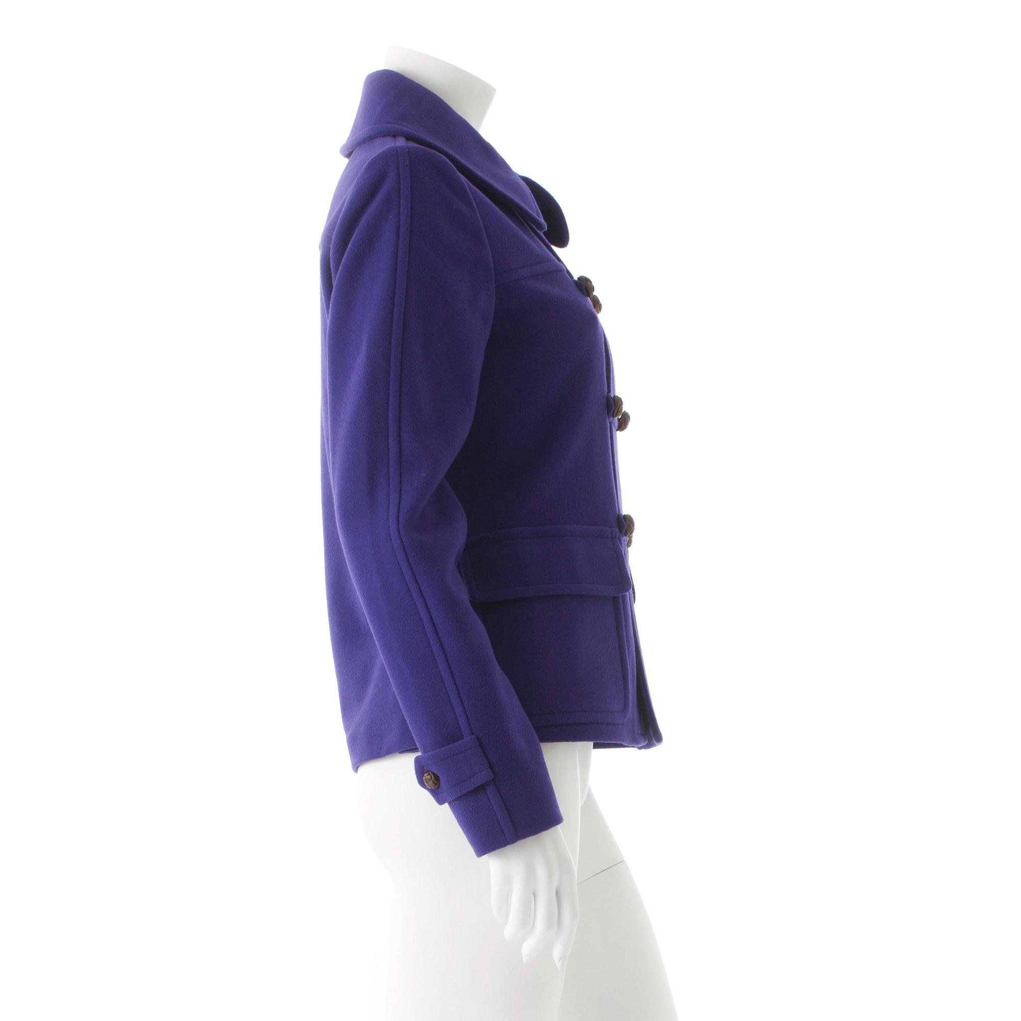 RALPH LAUREN, a purple wool jacket. Size 8.