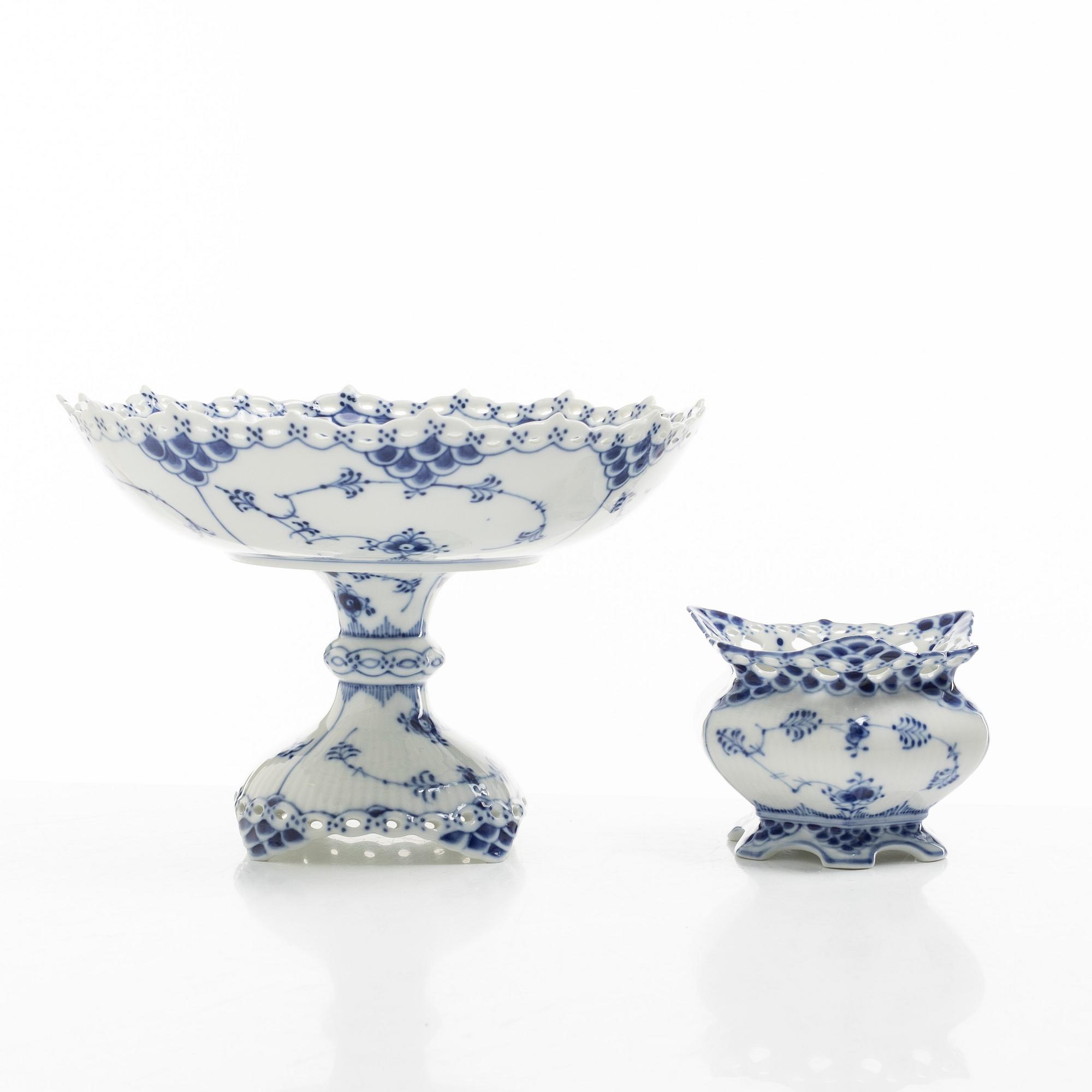 Royal Copenhagen, a 31-piece 'Blue Fluted' coffee service, Denmark.