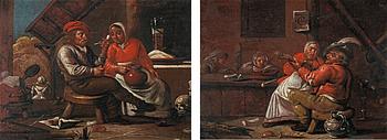 843. Flemish School 17th Century, Scenes from a tavern.