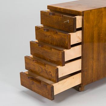 Aino Aalto, A 1940's 'B96' drawer unit for O.Y. Huonekalu- ja Rakennustyötehdas A.B. Finland.
