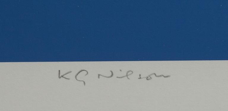 KG NILSON, färgserigrafi, signerad och numrerad 20/100.