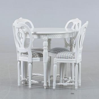 BARNMÖBLER, 5 delar, Gustaviansk stil, 1990-tal.