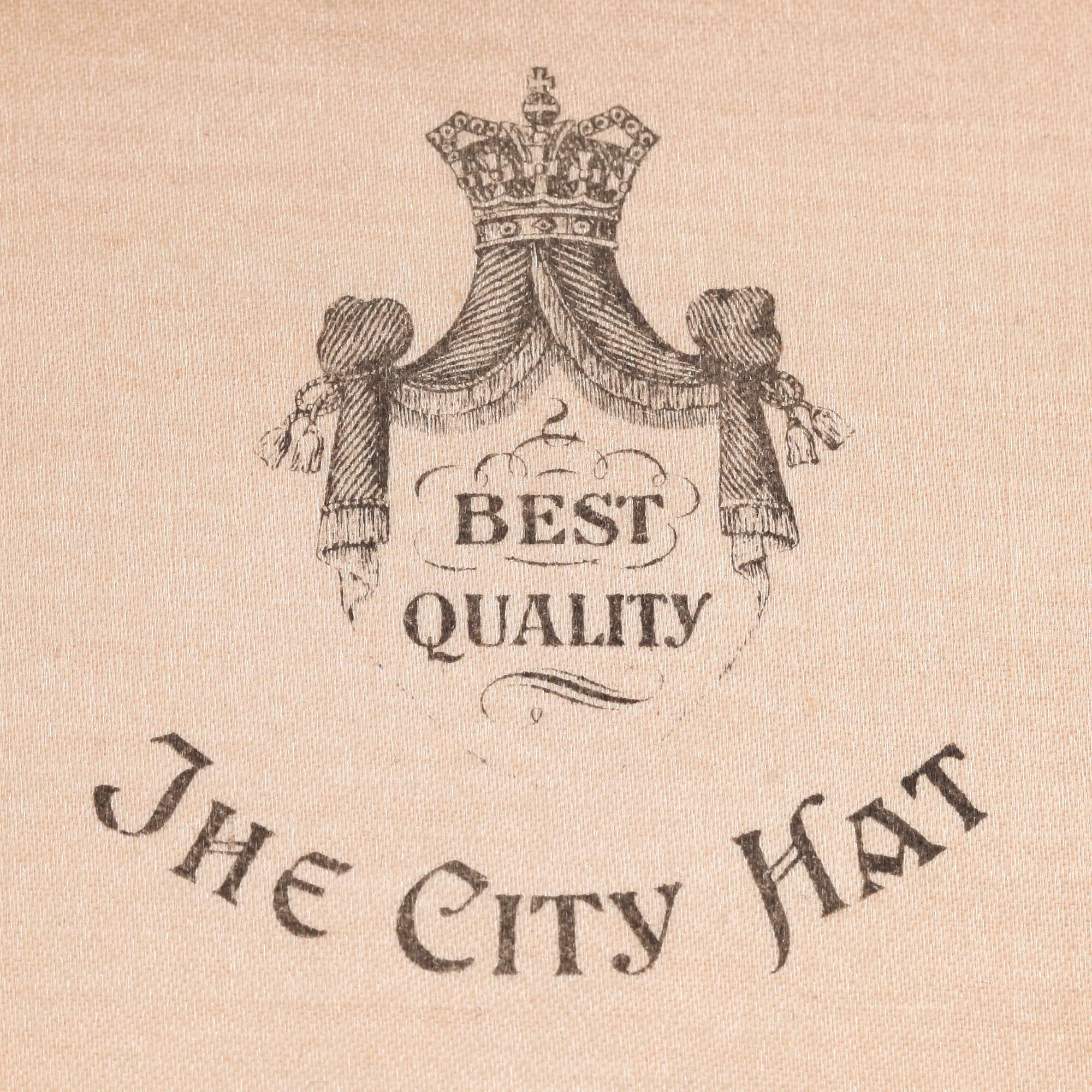 BEST QUALITY, a black felt hat, "the city hat", 1930/40s.