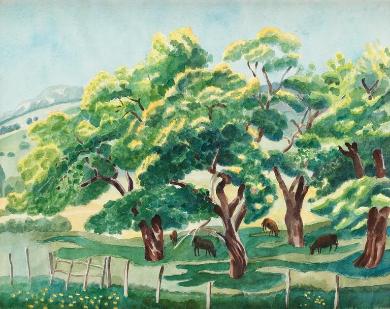 JOSEF FRANK Akvarell.