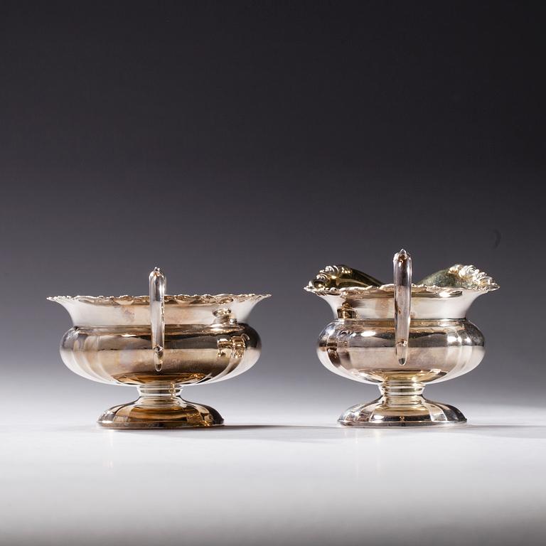 KAFFESERVIS, 3 delar, silver, Kultakeskus, Tavastehus 1969. Totalvikt ca 739 g.