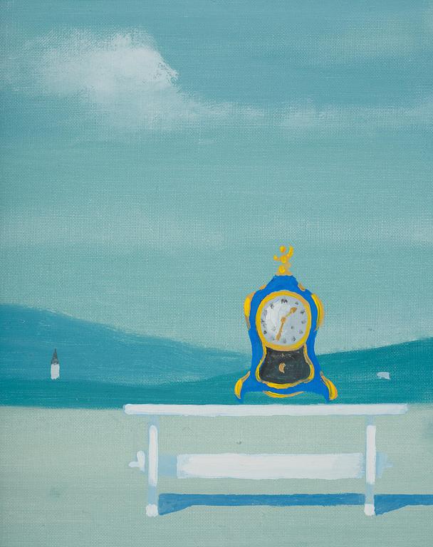 Stellan Mörner, Landscape with a Table Clock.