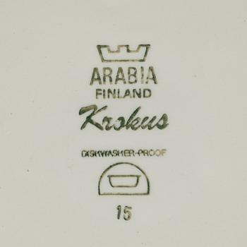 SERVISDELAR, porslin, "Krokus", Arabia.