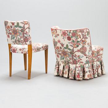 STOL och FÅTÖLJ, Stockmann oy ab, Finland sent 1940-tal.