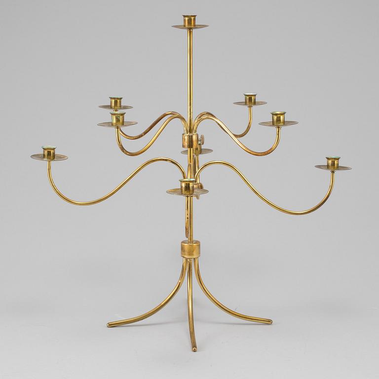 Josef Frank, A brass candelabra, probably Josef Frank for Firma Svenskt Tenn.