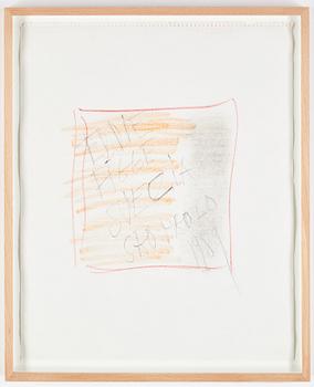 Eddie Figge, mixed media on paper, signed and dated 1989.