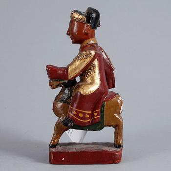 FIGURIN, trä, Kina 1800-tal.