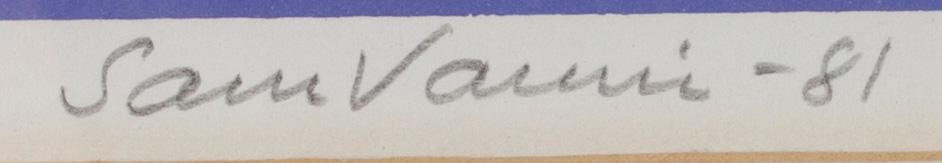 SAM VANNI, serigrafi, signerad, daterad -81 och numrerad XIX/XX.