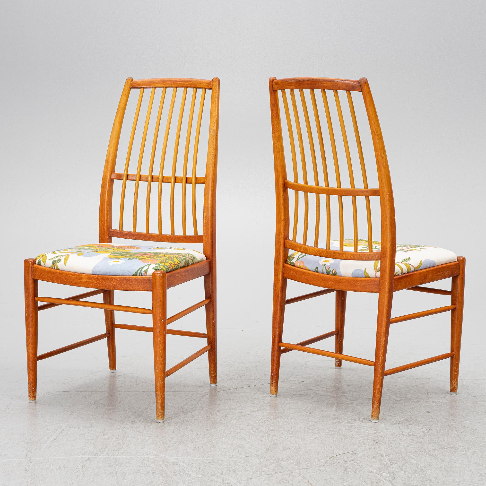 David Rosén, chairs, 4 pcs, "Napoli", second half of the 20th century.