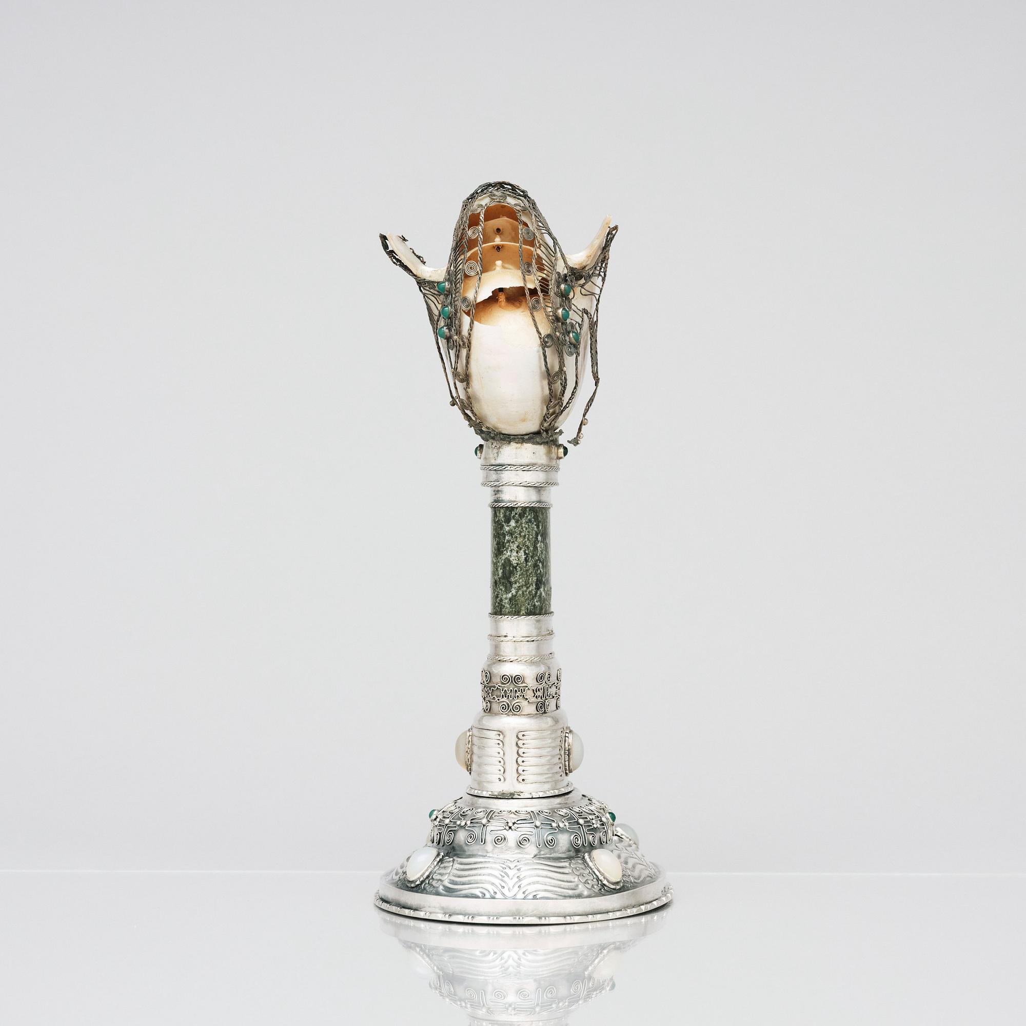 Märta af Ekenstam, a silver Nautilus goblet, Malmö Sweden 1914.