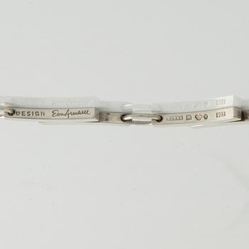 Elon Arenhill, armband och collier, silver. Malmö.