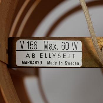 VÄGGLAMPOR, ett par, Hans Agne Jakobsson AB, Markaryd, 1900-talets andra hälft.