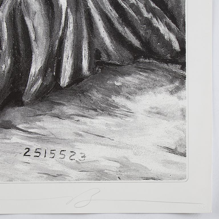 Jonathan Borofsky, lithograph in color, signed and numbered 5/20.