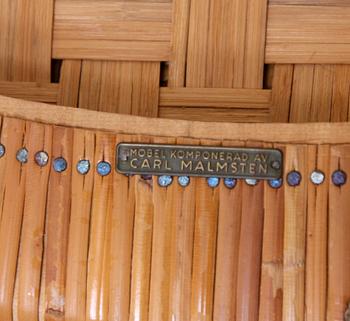 MATSALSMÖBLEMANG, 7 delar, Carl Malmsten, Åfors, ek, 1950/60-tal.