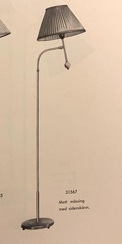 Bertil Brisborg, a floor lamp model "31567", Nordiska Kompaniet, 1940s-50s.