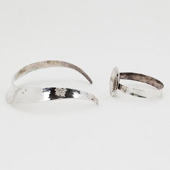 Necklace and bangle silver, Alton.