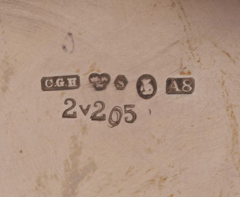 VASER, 2 st, silver, C G Hallberg, Karl Andersson, 1900-tal.