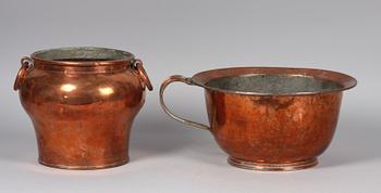 POTTA SAMT BULKRUKA, Koppar. 1800-tal.