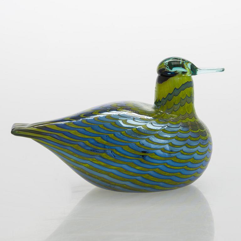 Oiva Toikka, lasilintu, "Tavitar", signeerattu O. Toikka Nuutajärvi.