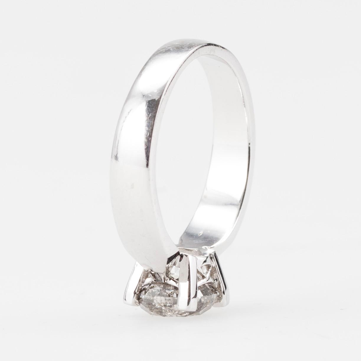 RING, vitguld 14K, Morris Lindblom, briljantslipad diamant, ca 1,40 ct. Vikt 5,4 g.