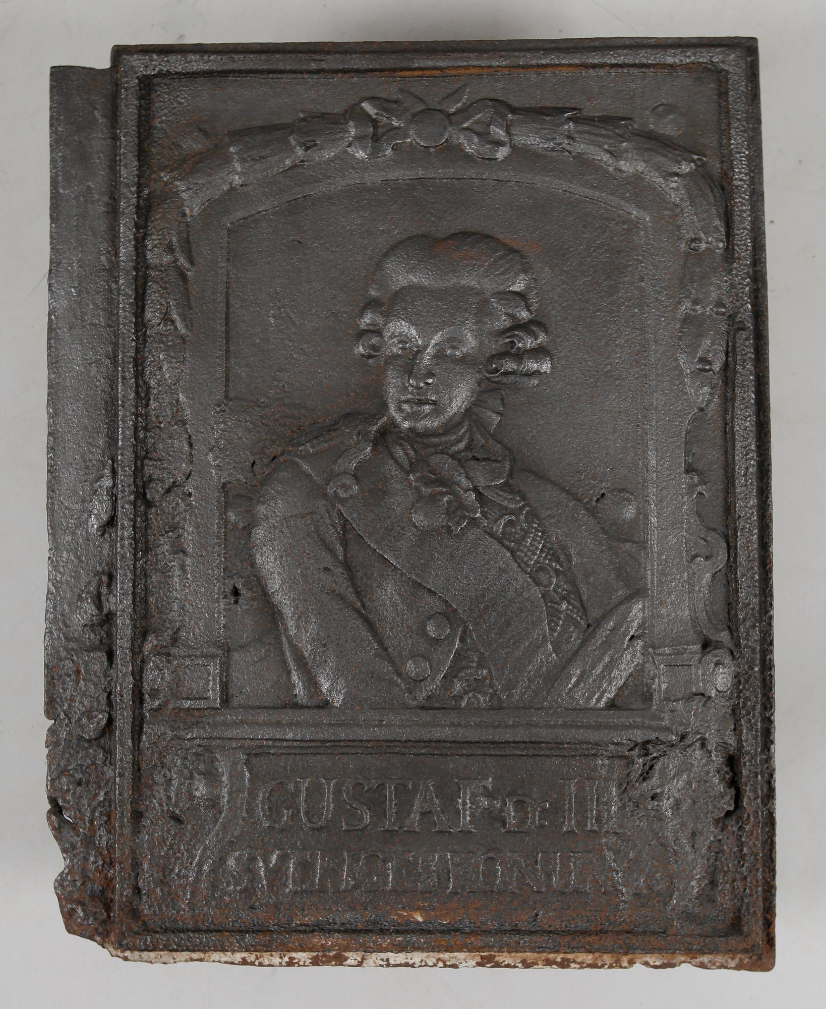 SÄTTUGNSPLATTA, gjutjärn.