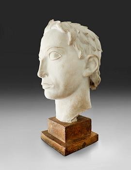 449. Ivar Johnsson, An Ivar Johansson plaster sculpture head of David.