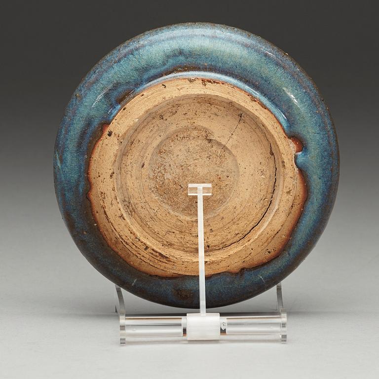 A Jun glazed dish, Song dynasty (960-1279).