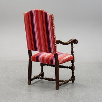 A baroque style chair, presumably Southern European, 19th century or older.