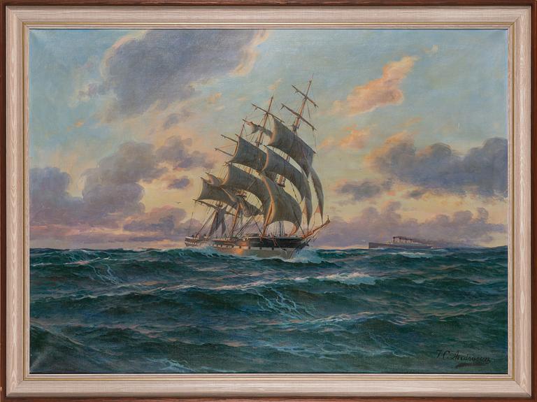 Jens Christian Andresen, oil on canvas, signed.