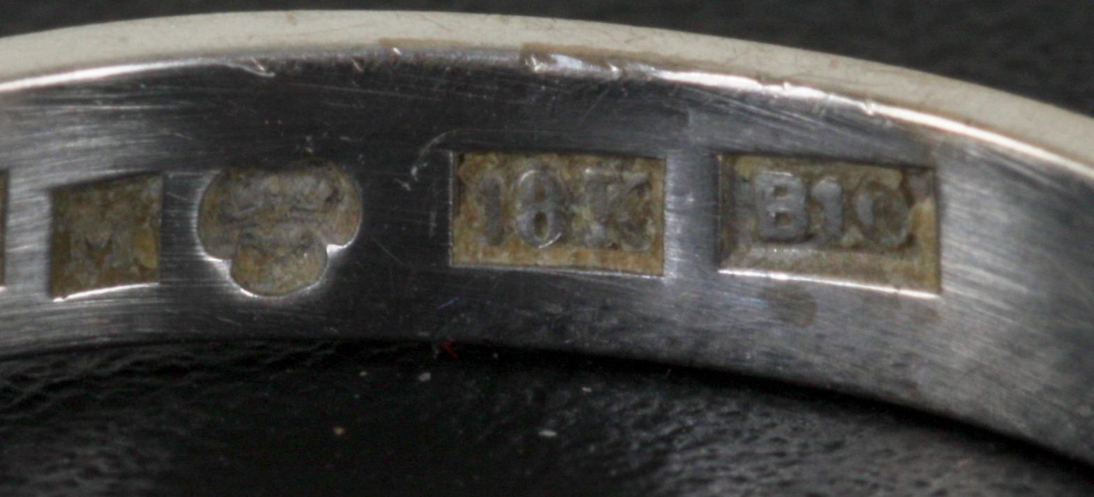 RING, 18K vg, m briljant, 1,33ct.