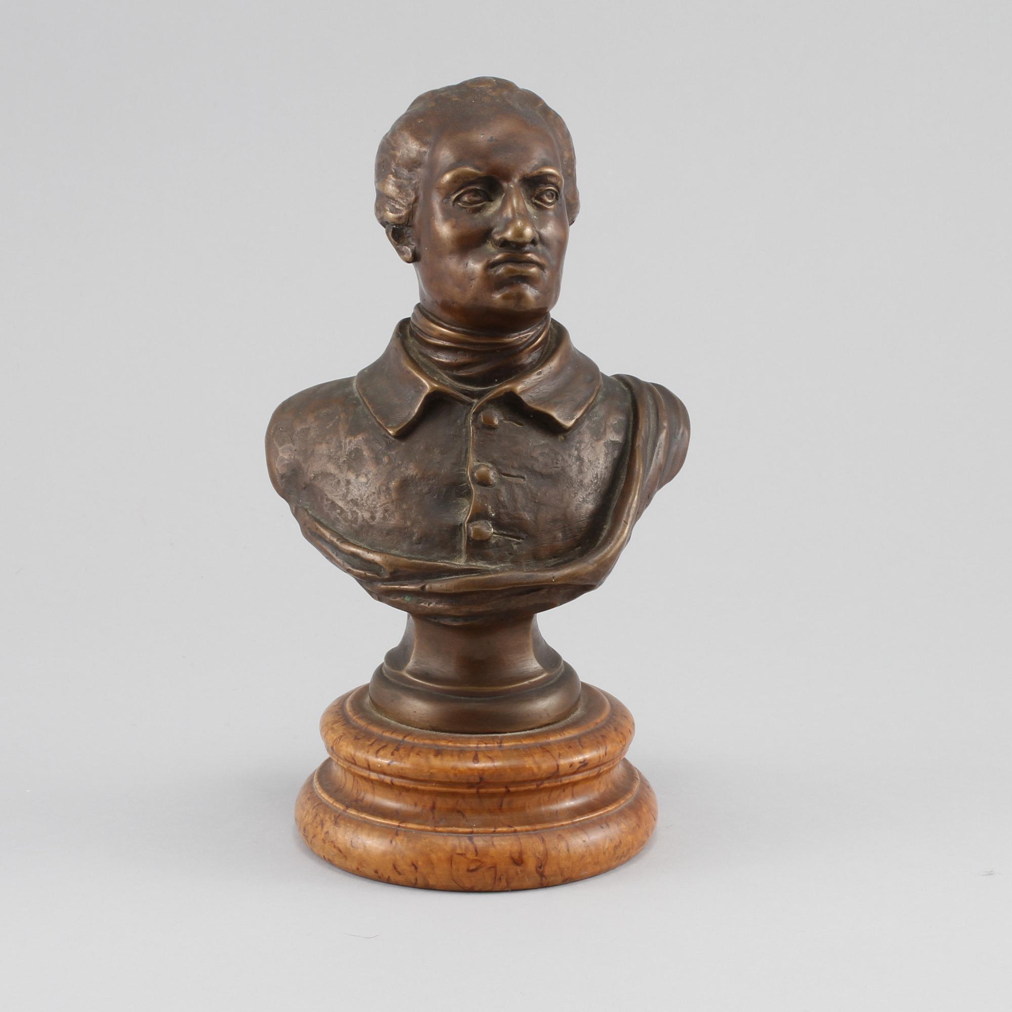 SKULPTUR, brons, monogramsignerad och daterad 1909.