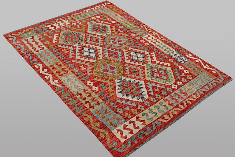 A rug, Kelim, ca. 204 x 143 cm.