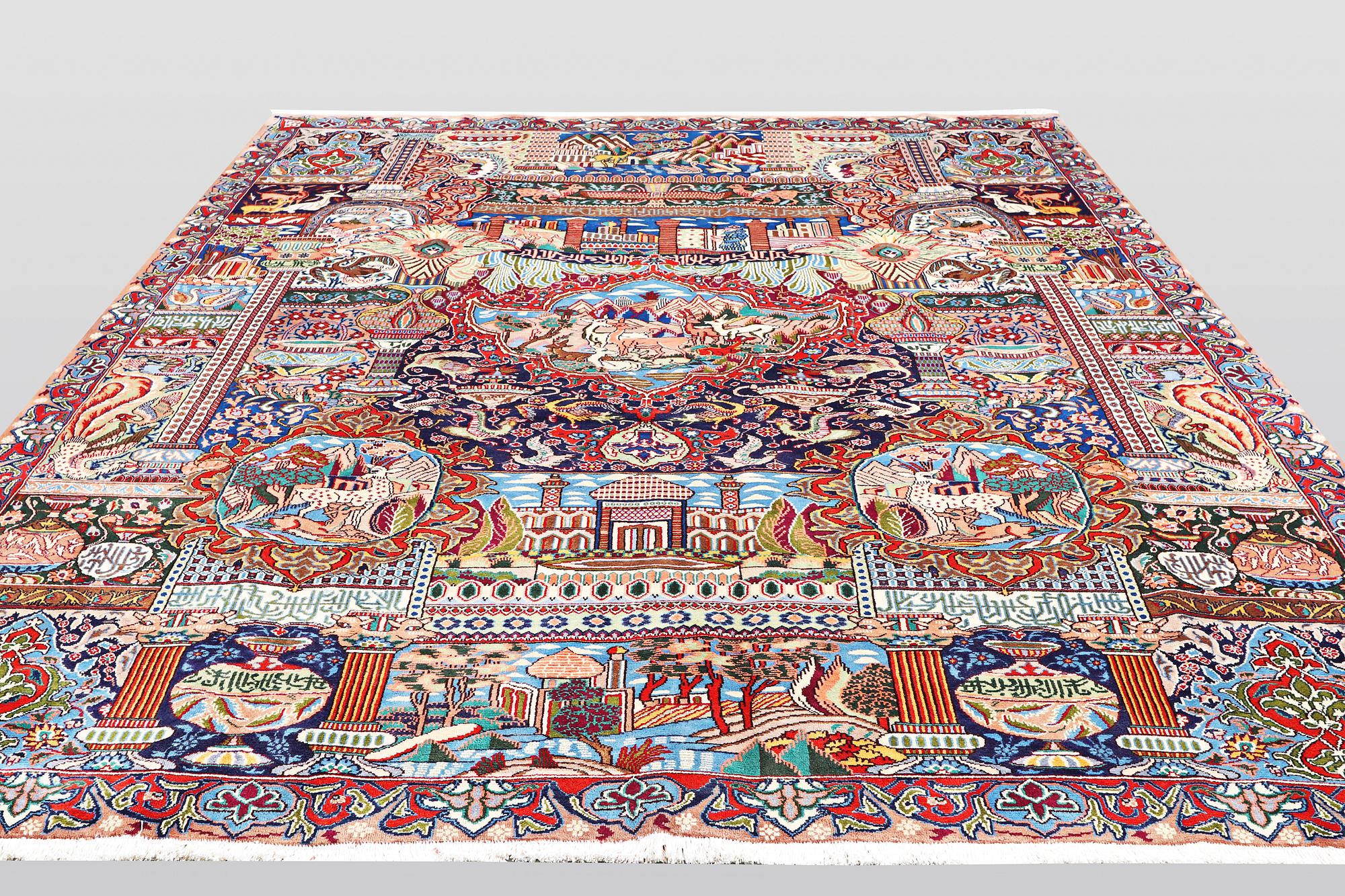 A carpet, Kashmar, ca 390 x 300 cm.