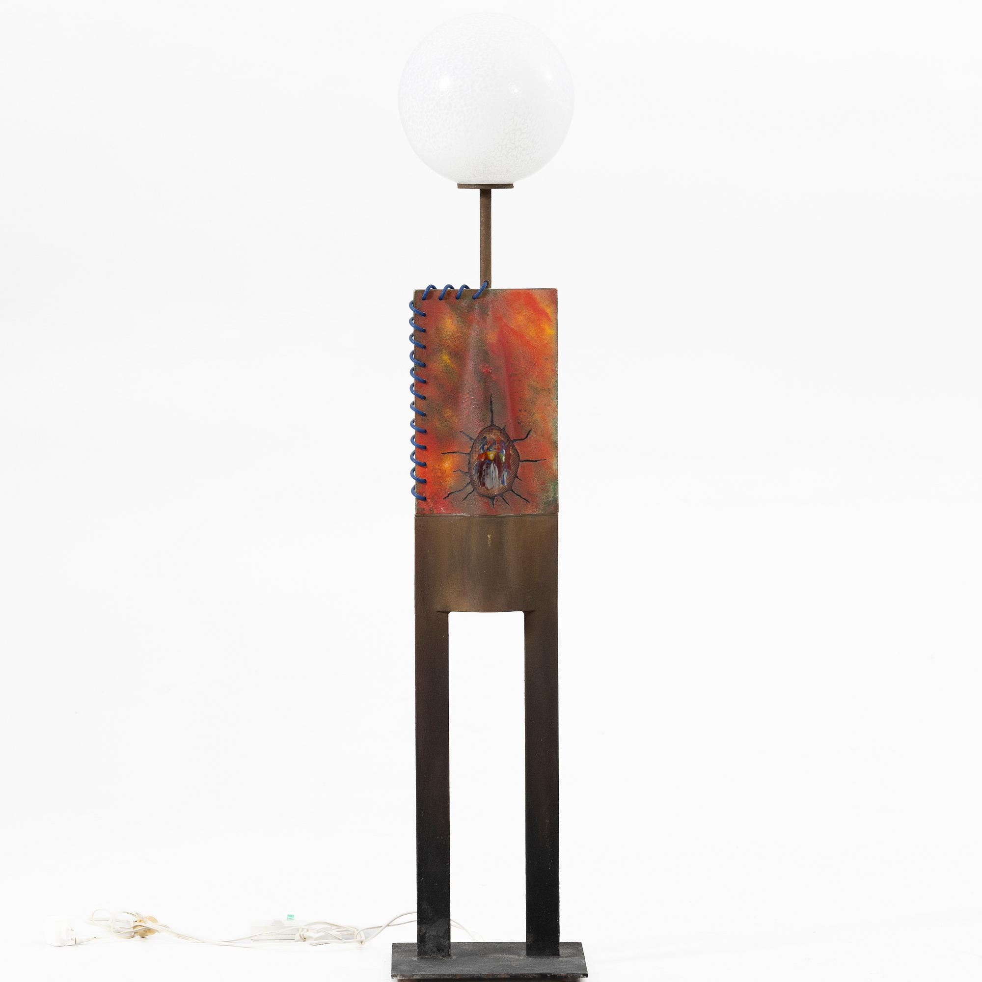 Kjell Engman, Floor lamp/sculpture, Kosta Boda, 2005.