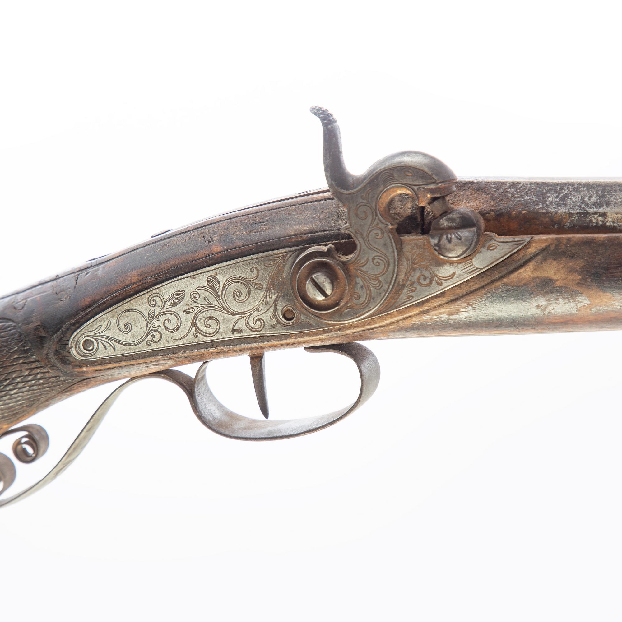Percussion rifle, for hunting, second half of the 19th century.