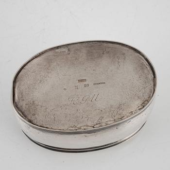 Johan Carlsson, sockerskrin, silver, Norrköping 1824.
