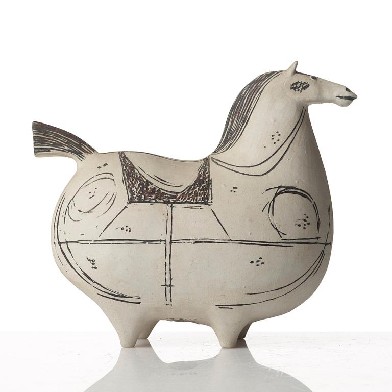 Stig Lindberg, a "Springare" stoneware sculpture of a horse, Gustavsberg studio, Sweden 1952-72.