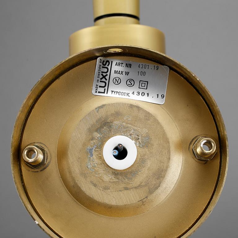 VÄGGLAMPOR, 4 st, Luxus, 1900-talets andra hälft.